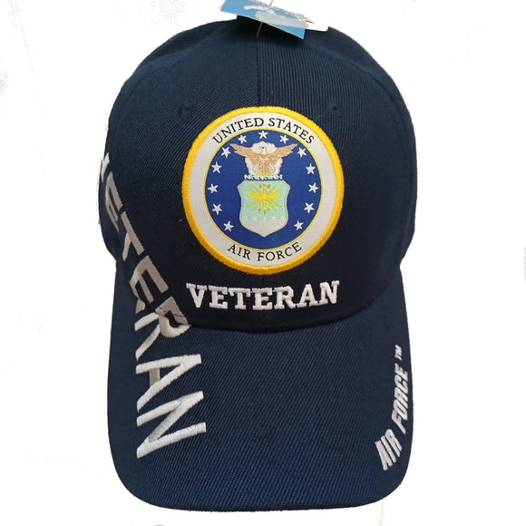 United States Air Force Veteran Blue Baseball Hat Cap