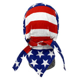 Danbanna American Flag Headwrap Doo Rag Skull Cap