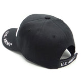 US Military Army Letter Shield Shadow Black Adjustable Baseball Hat Cap