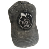 Bad Hair Day Pigment Vintage Cotton Baseball Hat Cap (Black)