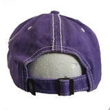 Bad Hair Day Pigment Vintage Cotton Baseball Hat Cap (Purple)