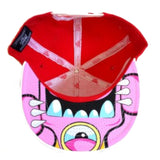 MR. BIG MOUTH Character CityHunter Snapback Hat Cap (Red/White)