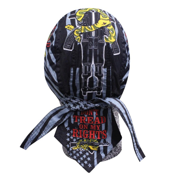 thumbnail image 2 of Biker Headwrap Danbanna Deluxe Du-Rag Cap Doo Rag Bandana By Mdream Sacred Heardbreak 2 of 9
