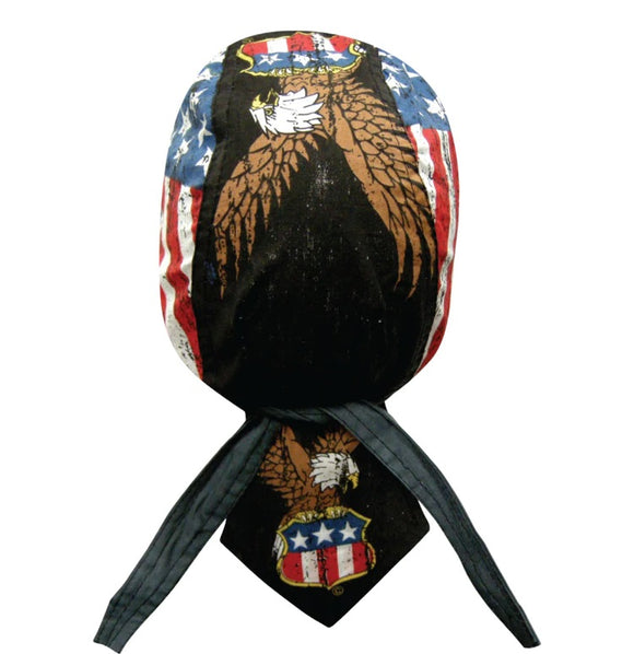 Danbanna Vintage Eagle Shield Headwrap Doo Rag Skull Cap