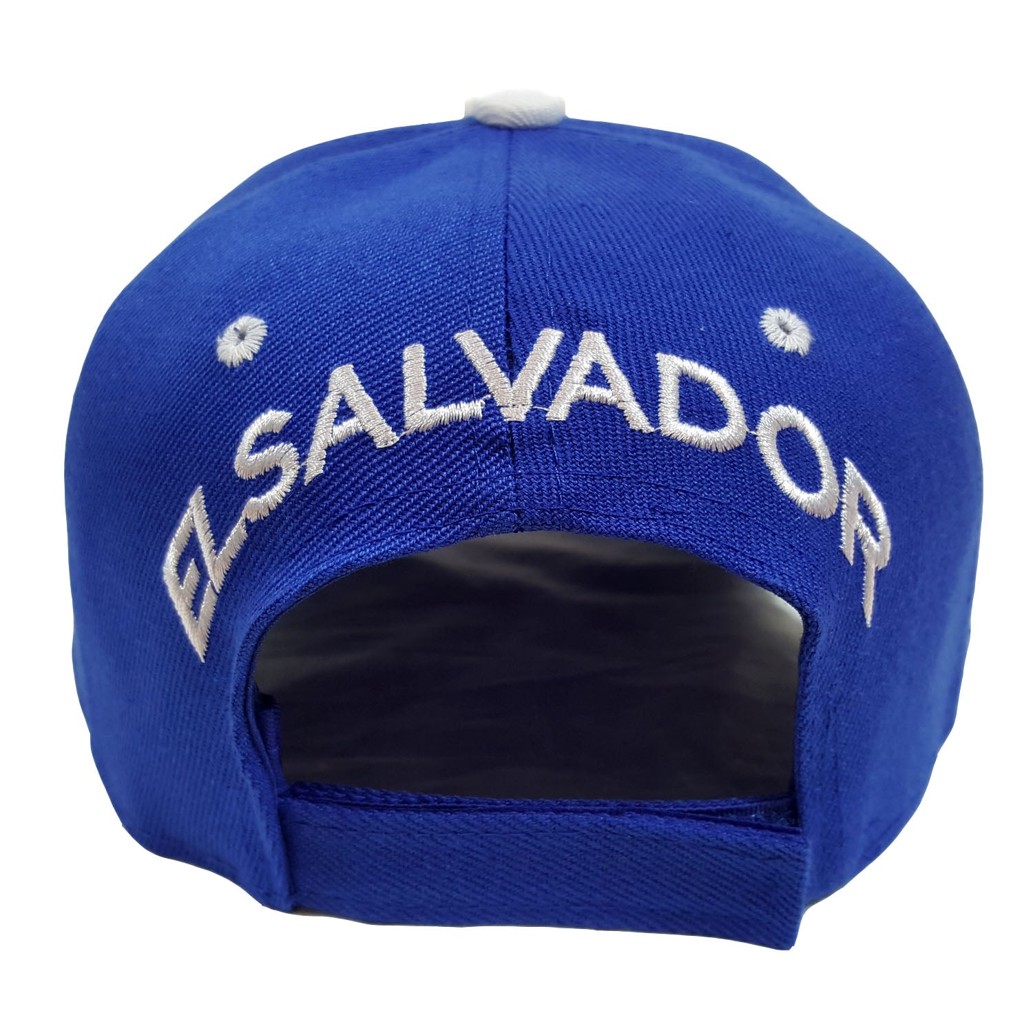El Salvador Flag Gold Logo Snapback Baseball Hat - Adjustable Flat Brim Hip Hop Cap