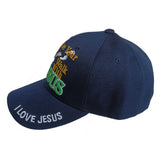 Exercise Your Faith Walk With Jesus Christian Baseball Hat Cap (Blue)