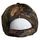 Gone Bass Fishing Patch Trucker Hat Cap (Black/Camouflage)