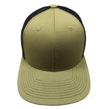 Cambridge Mesh Back Trucker Hat Cap (Khaki/Black)