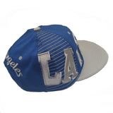 Los Angeles City Bold Style Snapback Cap (Royal Blue/Grey)