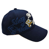 Man Of Faith Christian Baseball Hat Cap (Blue)