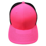 Cambridge Mesh Back Trucker Hat Cap (Pink/Black)