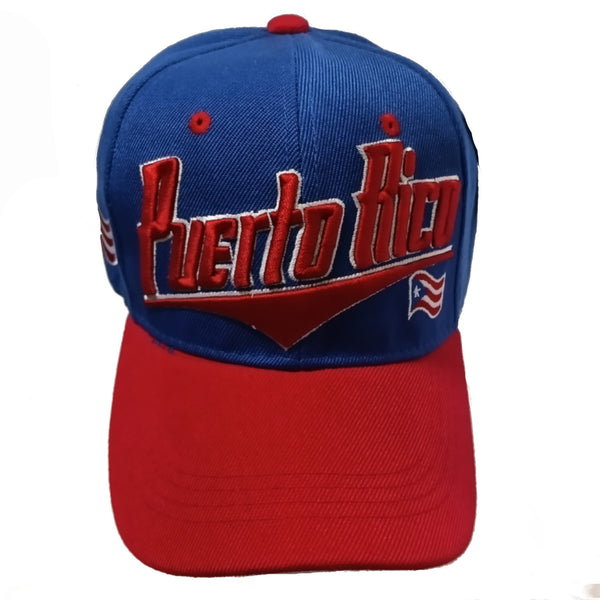 Cuba Flash Style Baseball Hat Cap (Red/Blue)