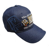 WHEN ALL ELSE FAILS, READ THE INSTRUCTION Christian Baseball Hat Cap (Denim Blue)