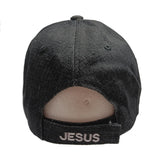 RELAX GOD IS IN CONTROL Christian Baseball Hat Cap (Denim Black)