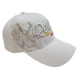 RELAX GOD IS IN CONTROL Christian Baseball Hat Cap (White)