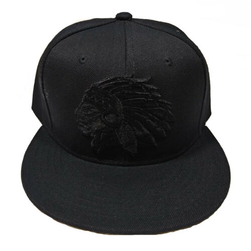 Chief Warrior Shadow Black Style Snapback Hat Cap