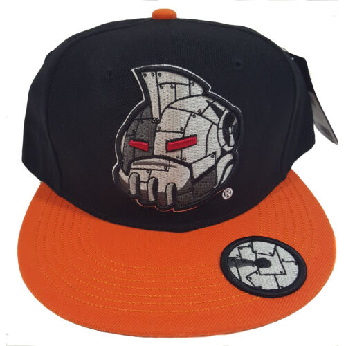IRON HEAD Character CityHunter Snapback Hat Cap (Black/Orange)