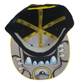 MR. BIG MOUTH Character CityHunter Snapback Hat Cap (Black/Yellow)
