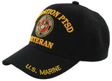 US Military Marine Corps Operation PTSD Veteran Black Baseball Cap