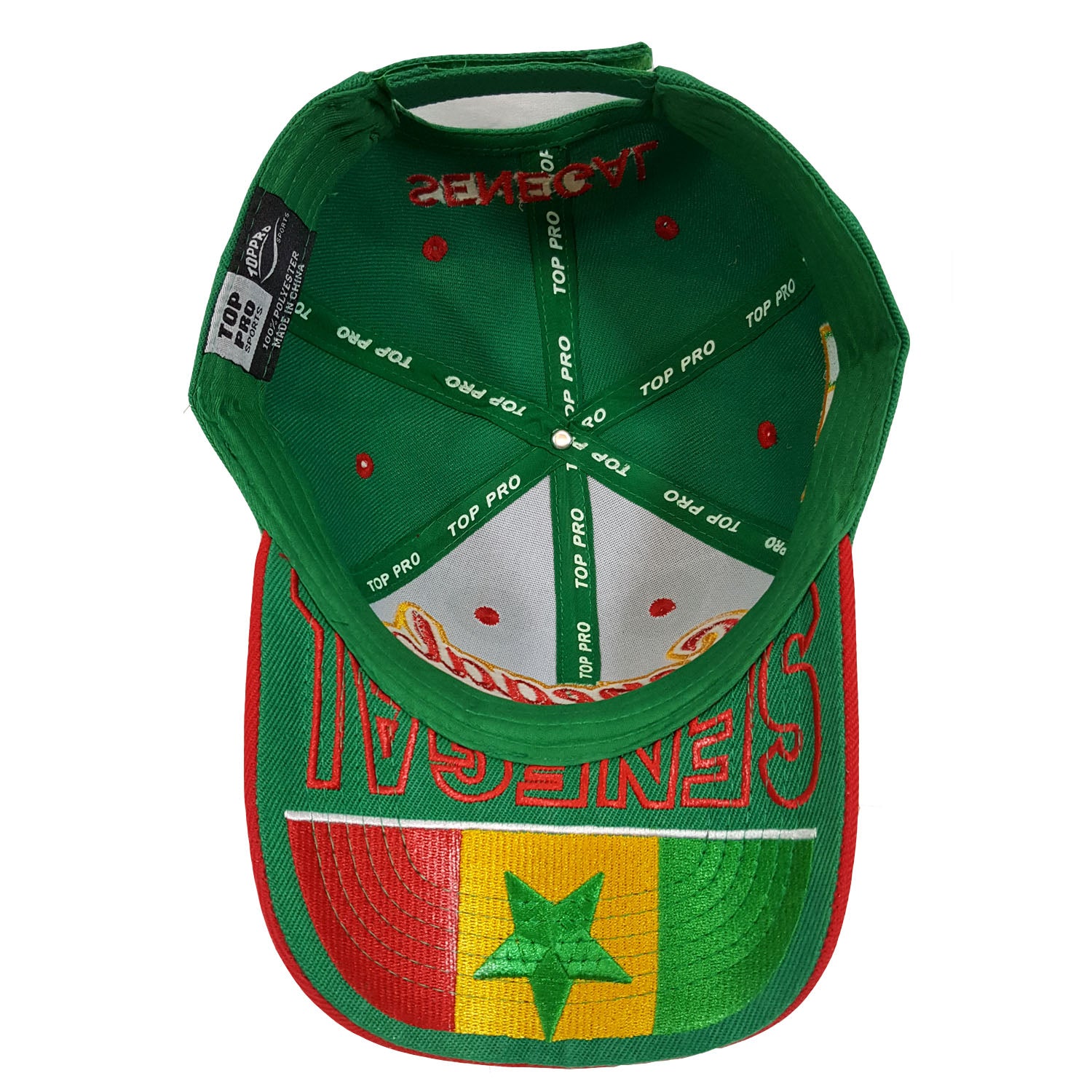 Senegal Baseball Hat Cap (Green/Red) – Hat Crew