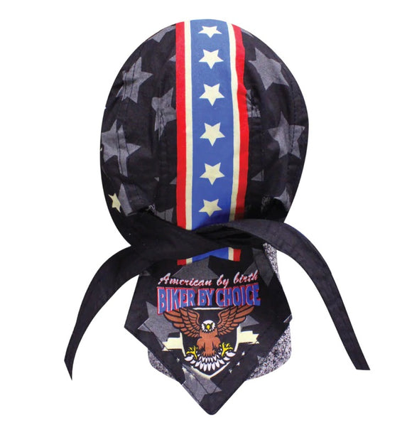 Danbanna Vintage Americana Headwrap Doo Rag Skull Cap