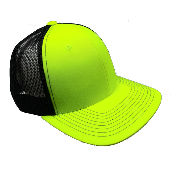 Cambridge Mesh Back Trucker Hat Cap (Yellow/Black)